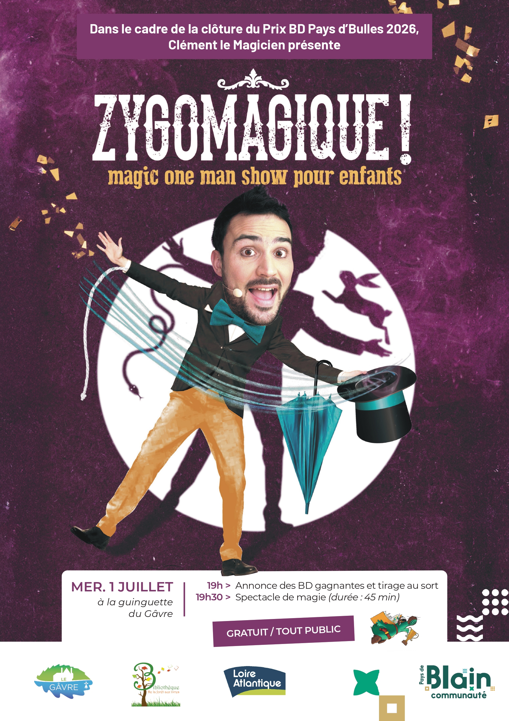 affiche spectacle magie